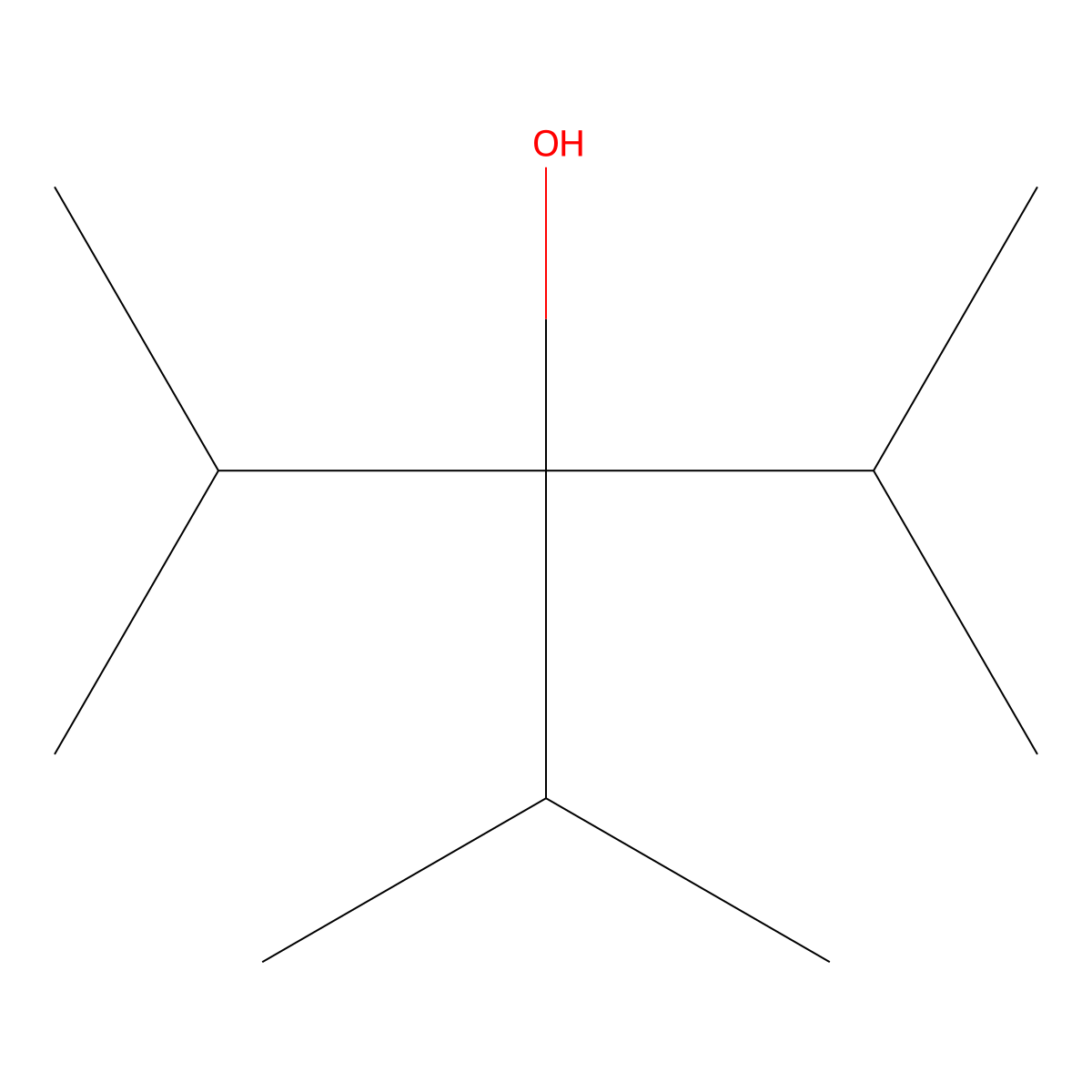 3-Isopropyl-2,4-dimethyl-3-pentanol molecular structure, CAS 51200-83-0