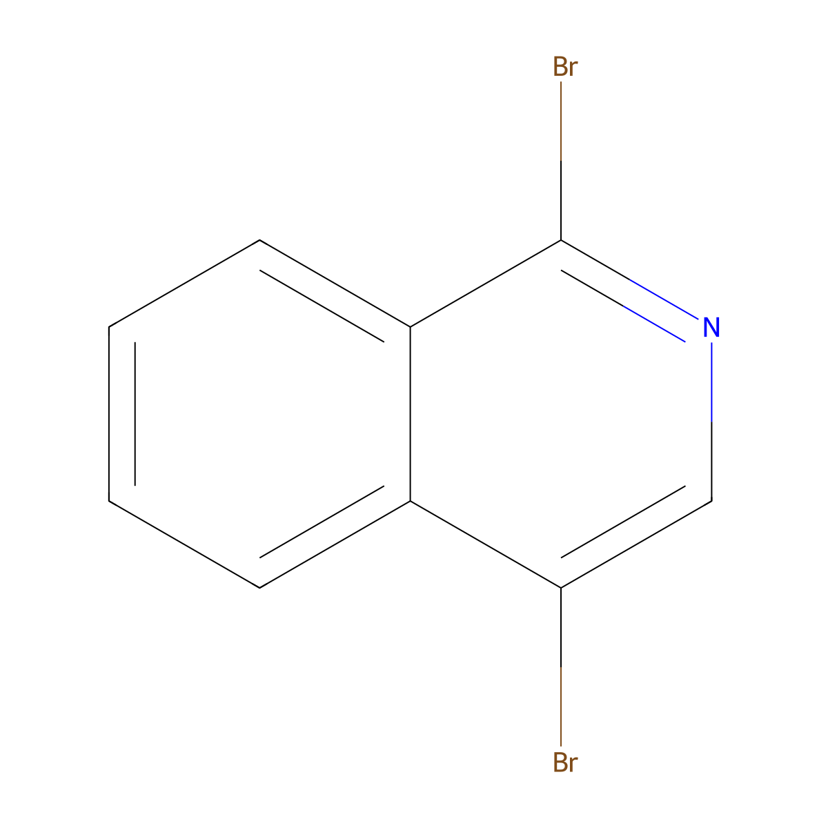 1,4-Dibromoisoquinoline molecular structure, CAS 51206-40-7