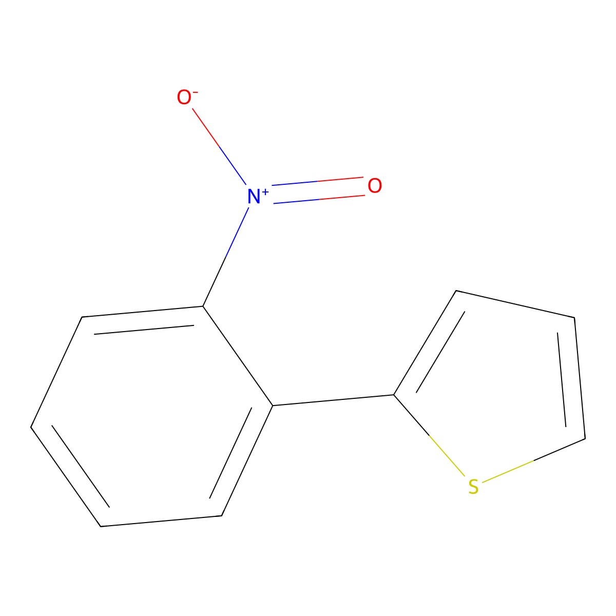 2-(2-Nitrophenyl)thiophene molecular structure, CAS 51207-30-8