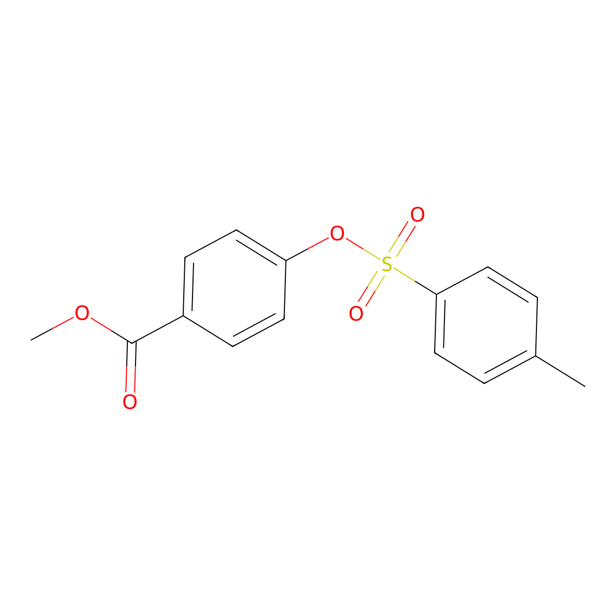 Methyl 4-[(4-methylbenzenesulfonyl)oxy]benzoate molecular structure, CAS 51207-43-3