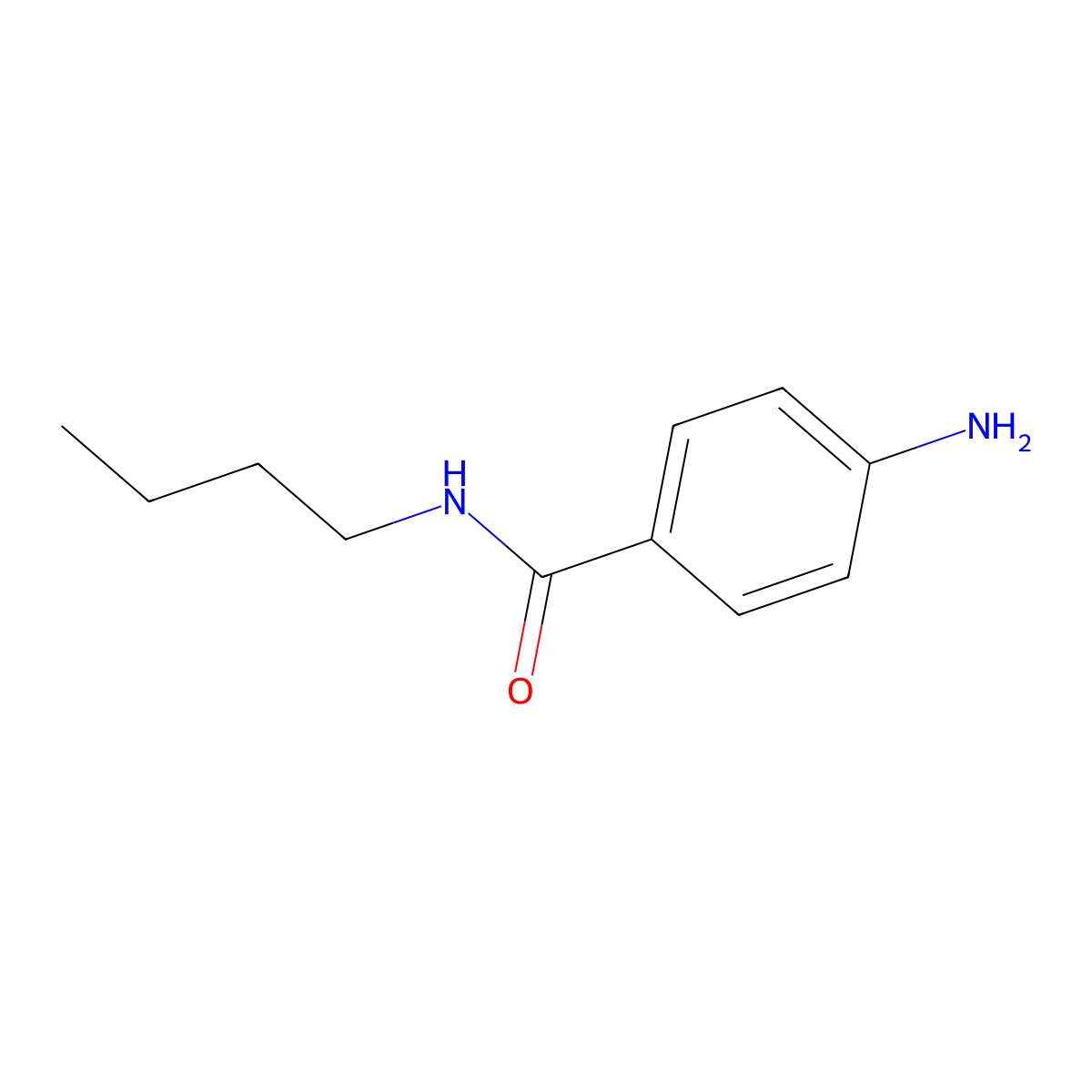 4-Amino-N-butylbenzamide molecular structure, CAS 51207-84-2