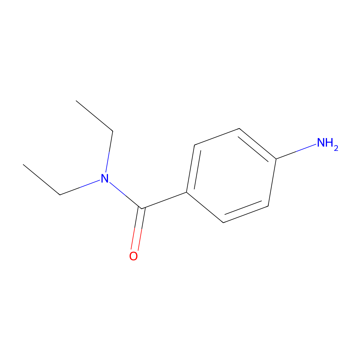 4-amino-N,N-diethylbenzamide molecular structure, CAS 51207-85-3