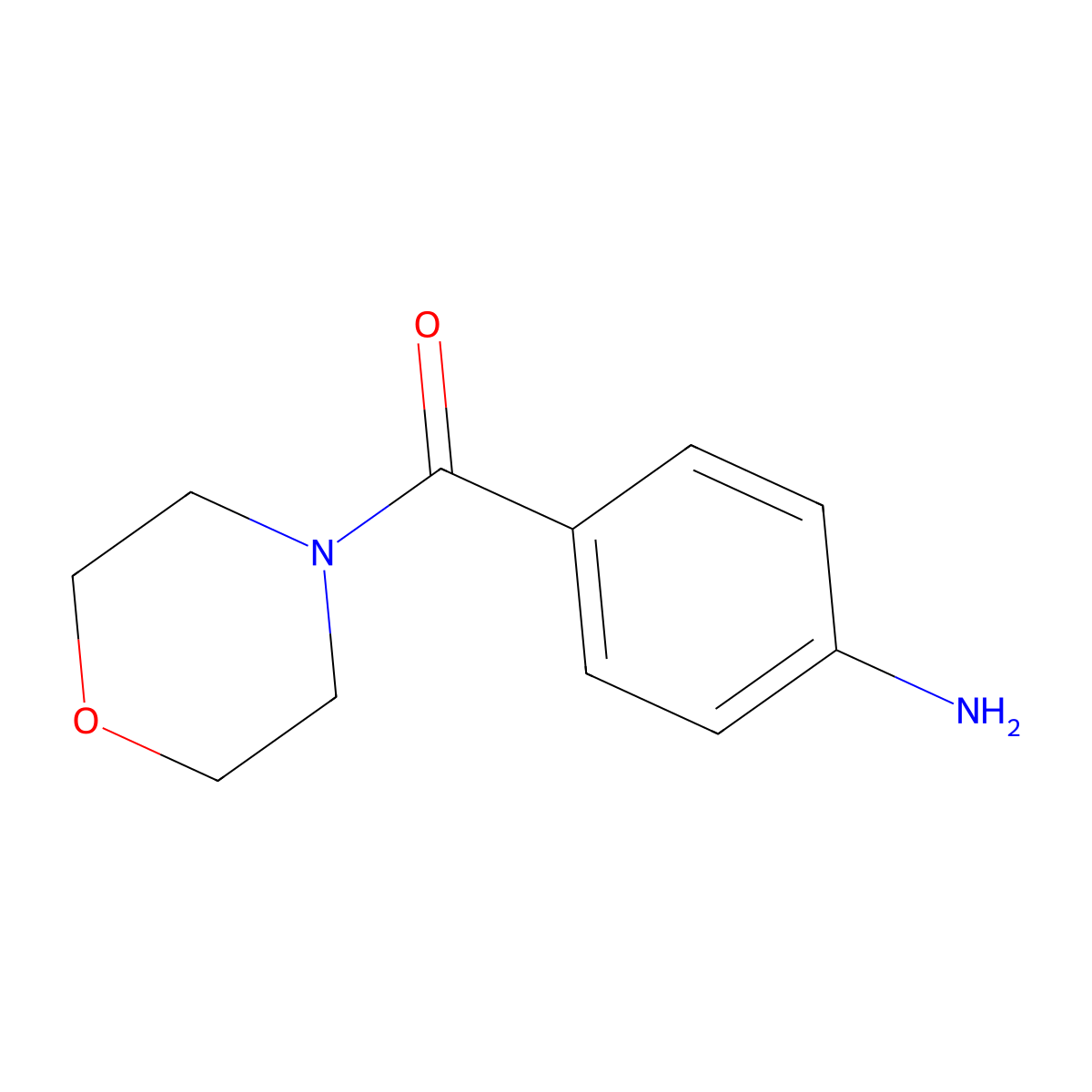 4-(Morpholine-4-carbonyl)aniline molecular structure, CAS 51207-86-4