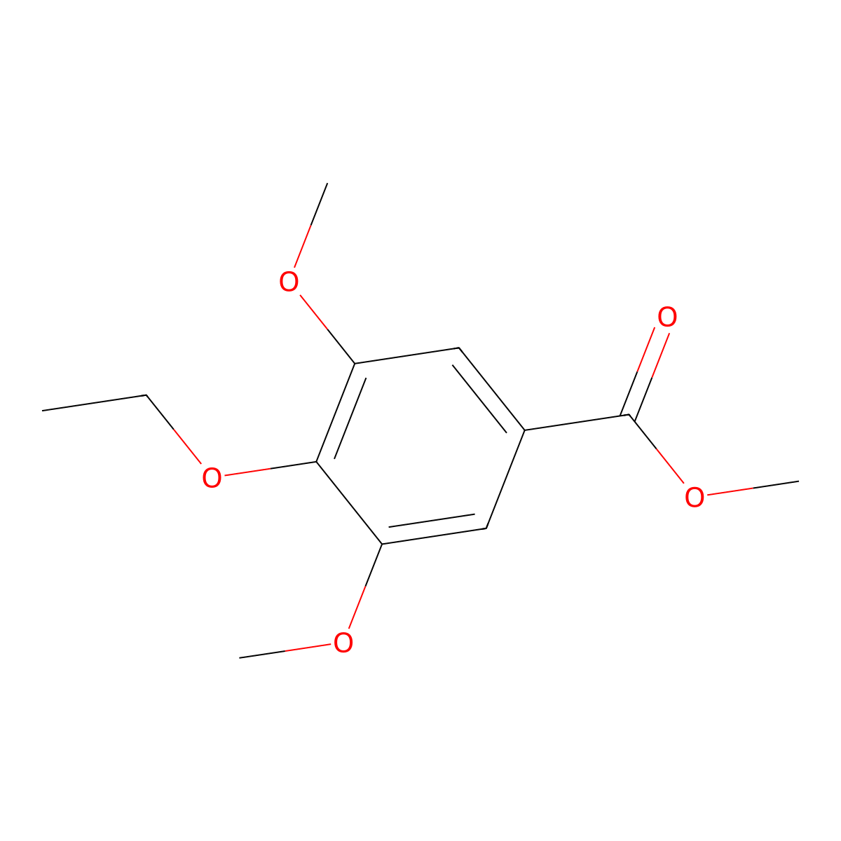 Methyl 4-ethoxy-3,5-dimethoxybenzoate molecular structure, CAS 51210-04-9