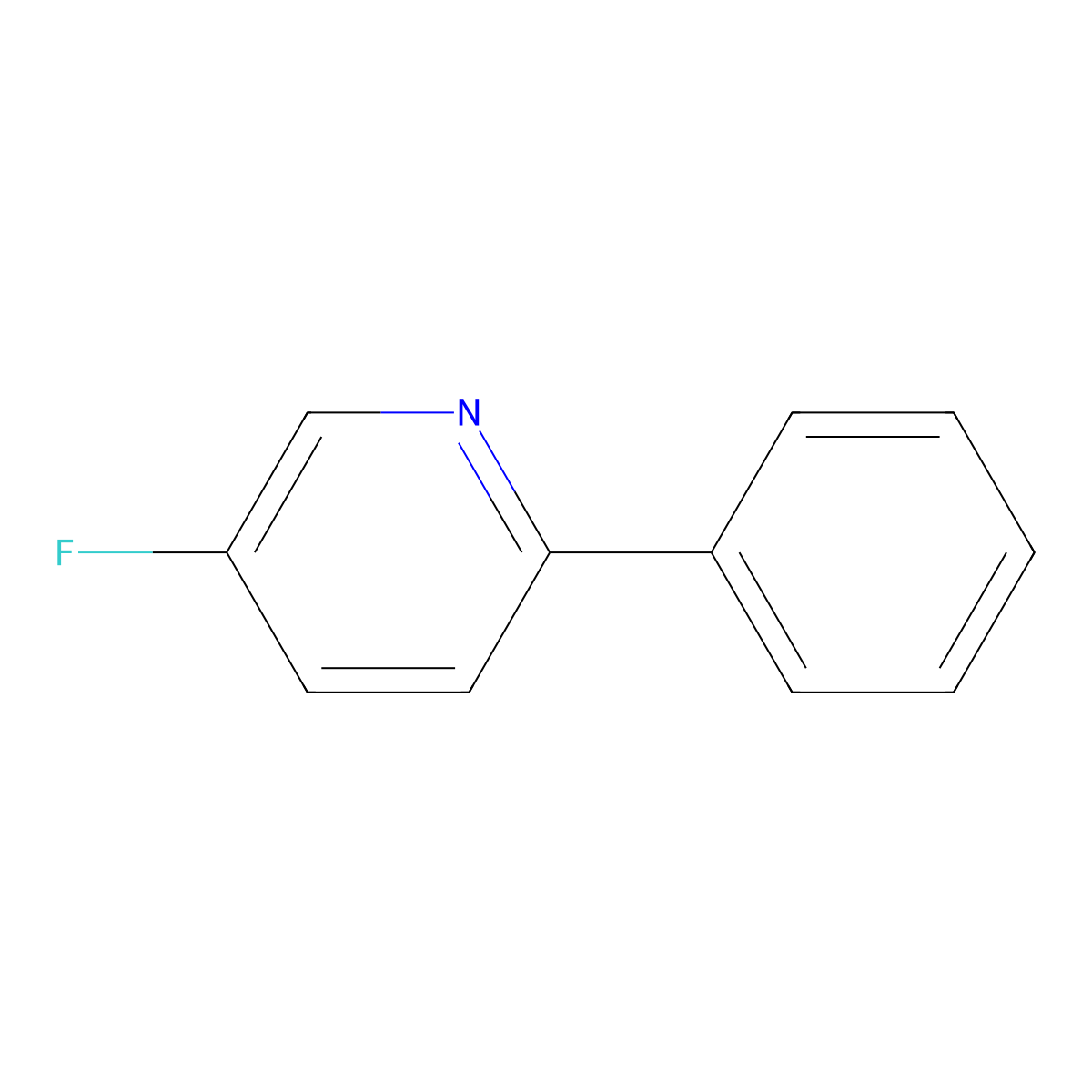 5-Fluoro-2-phenylpyridine molecular structure, CAS 512171-81-2