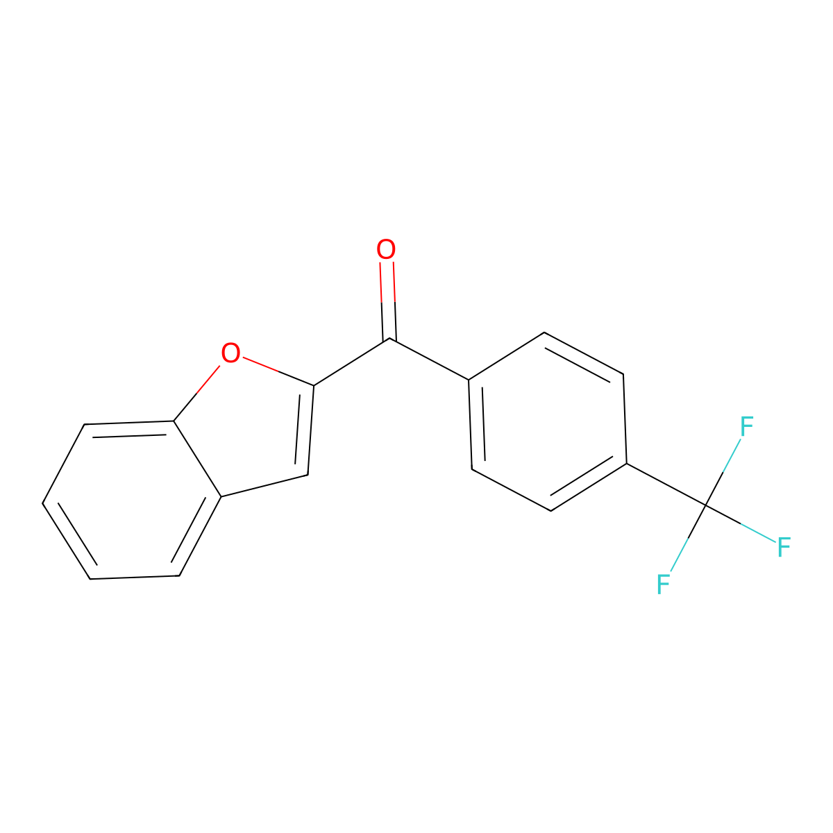 2-Benzofuranyl[4-(trifluoromethyl)phenyl]methanone molecular structure, CAS 512171-87-8