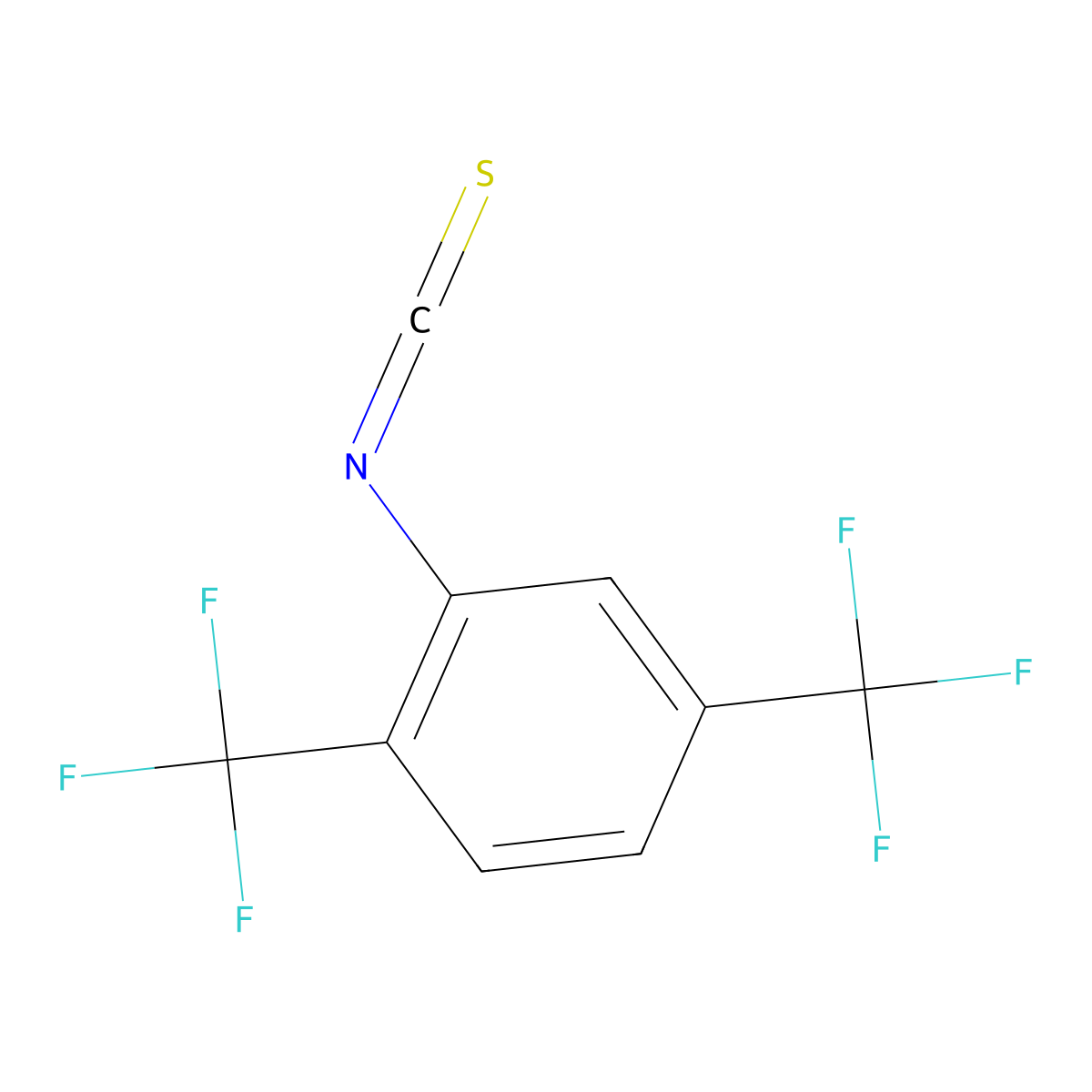 2,5-Bis(trifluoromethyl)phenylisothiocyanate molecular structure, CAS 512179-73-6