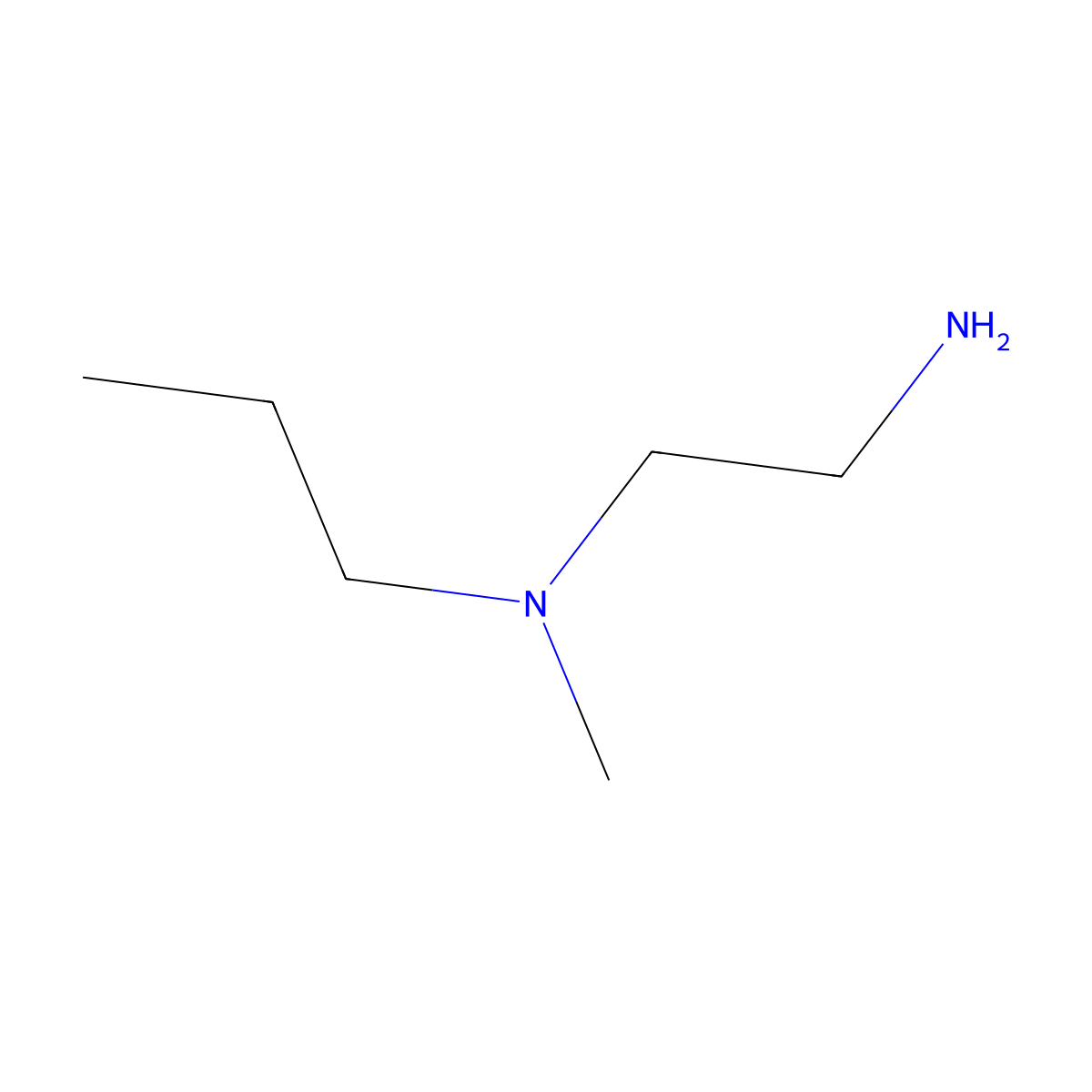 (2-Aminoethyl)(methyl)propylamine molecular structure, CAS 51218-21-4