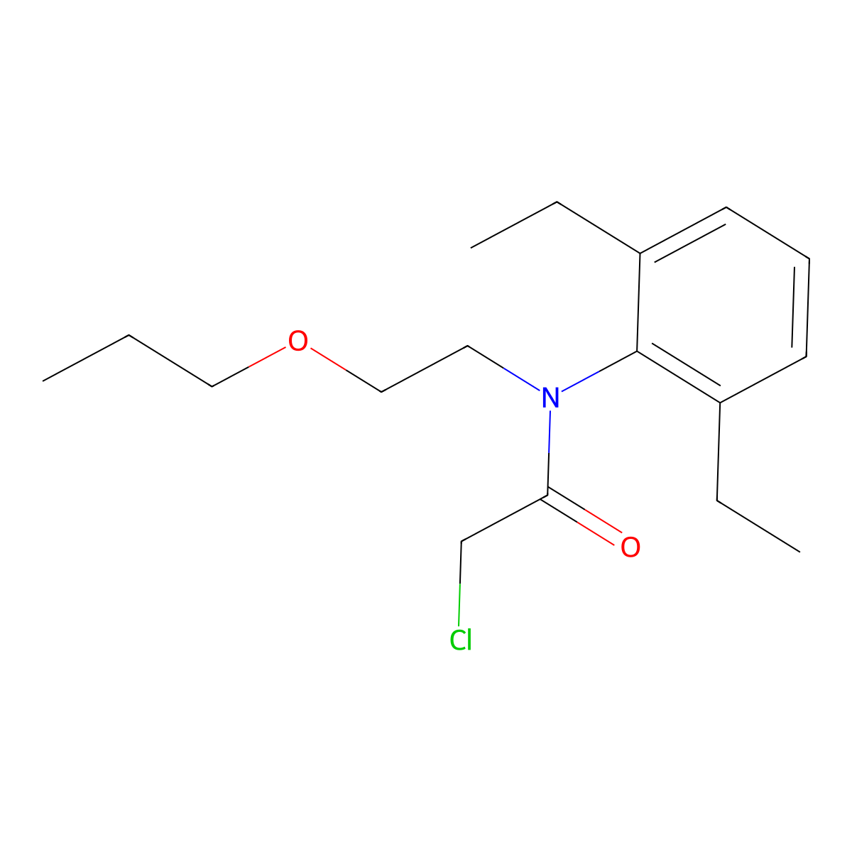 Pretilachlor molecular structure, CAS 51218-49-6