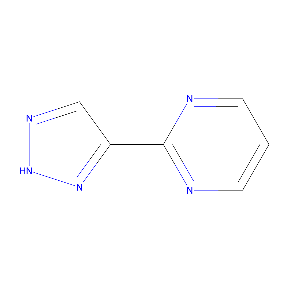 2-(1H-1,2,3-triazol-5-yl)Pyrimidine molecular structure, CAS 512197-78-3