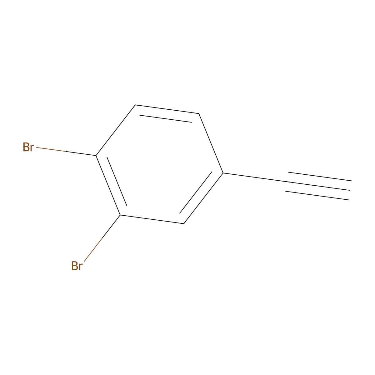 1,2-Dibromo-4-ethynylbenzene molecular structure, CAS 512197-86-3