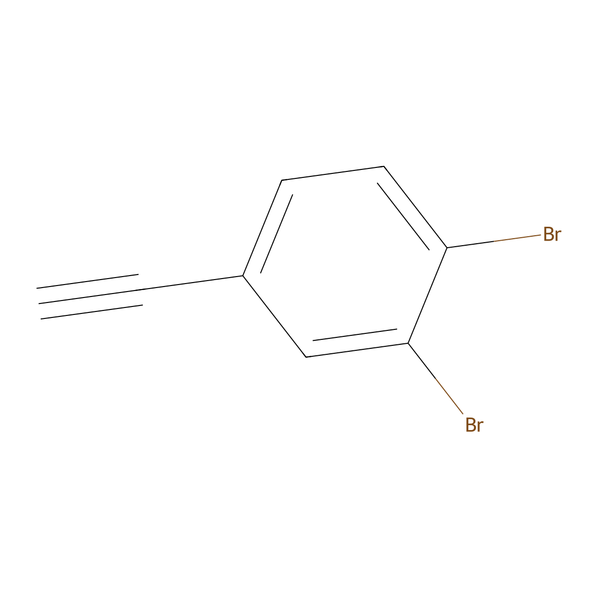 1,2-Dibromo-4-ethynylbenzene molecular structure, CAS 512197-86-3