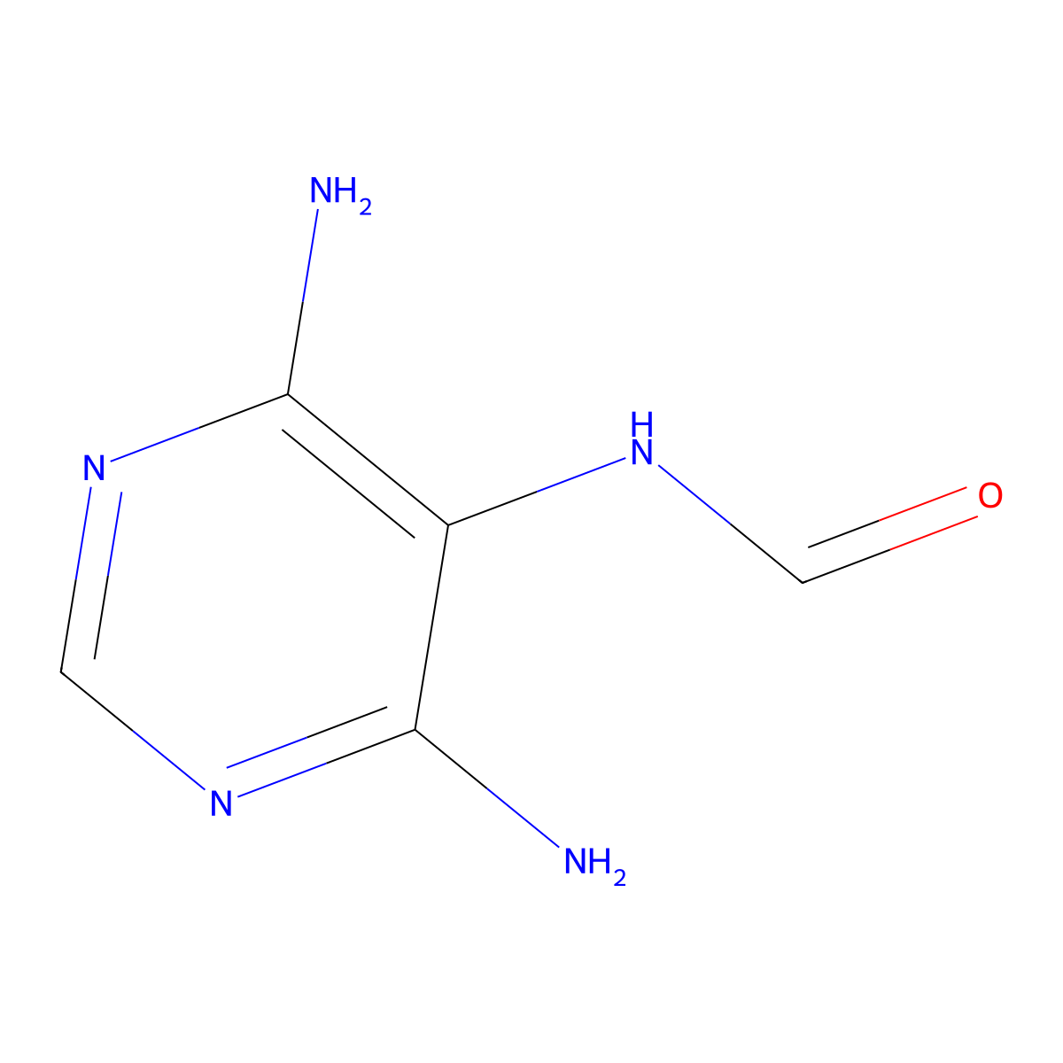 4,6-Diamino-5-formamidopyrimidine molecular structure, CAS 5122-36-1