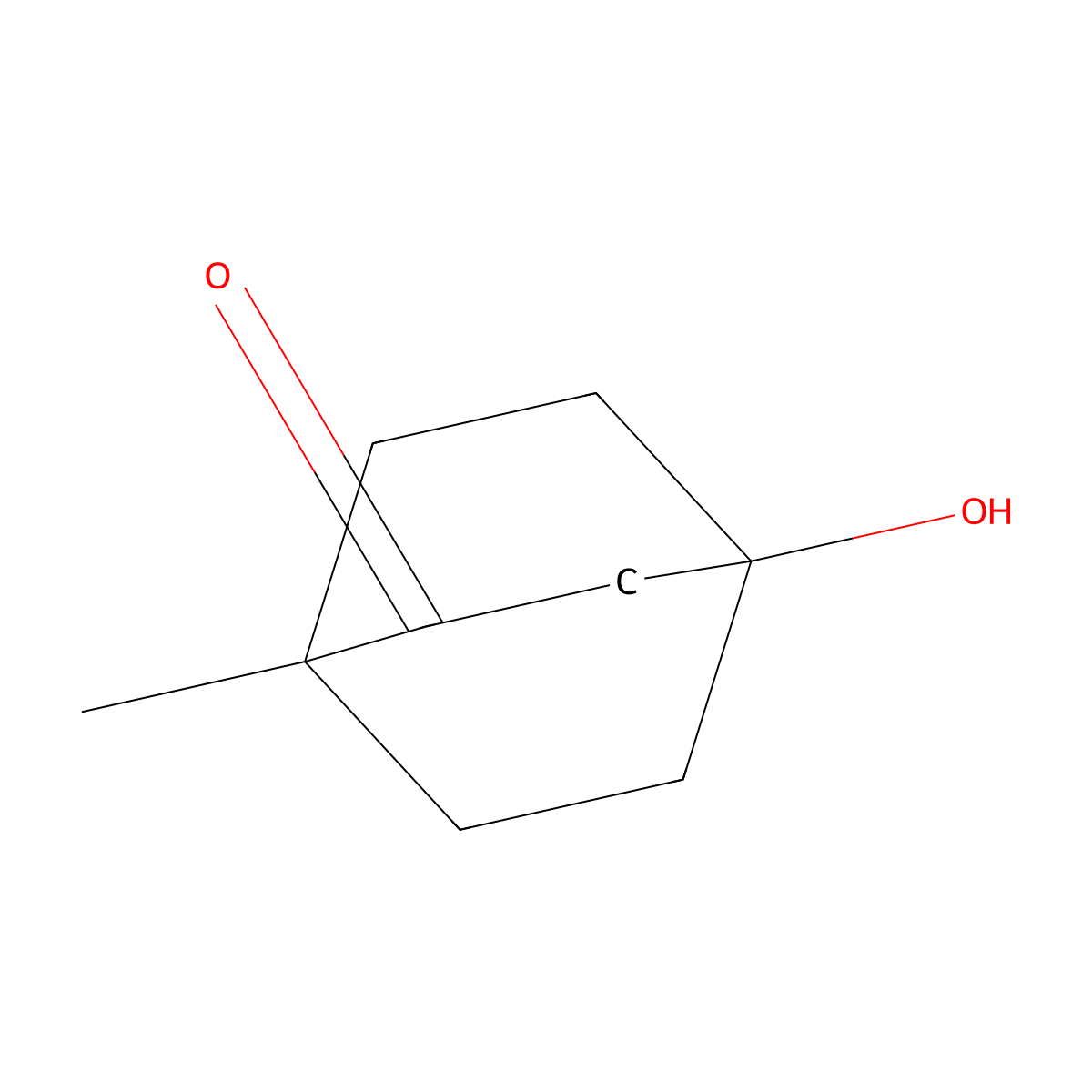 4-Hydroxy-1-methylbicyclo[2.2.2]octan-2-one molecular structure, CAS 5122-77-0