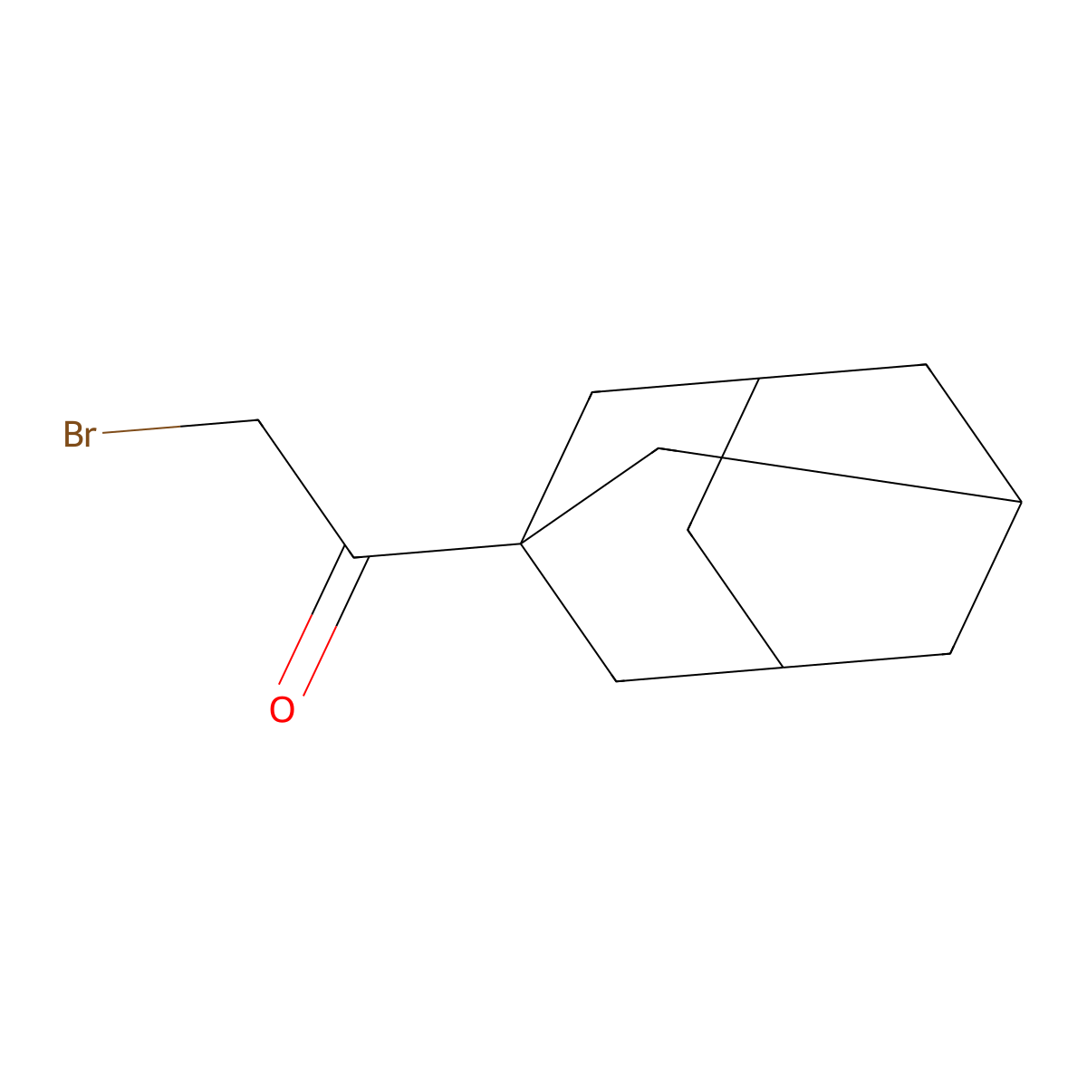 Bromomethyl tricyclo[3.3.1.13,7]dec-1-yl ketone molecular structure, CAS 5122-82-7