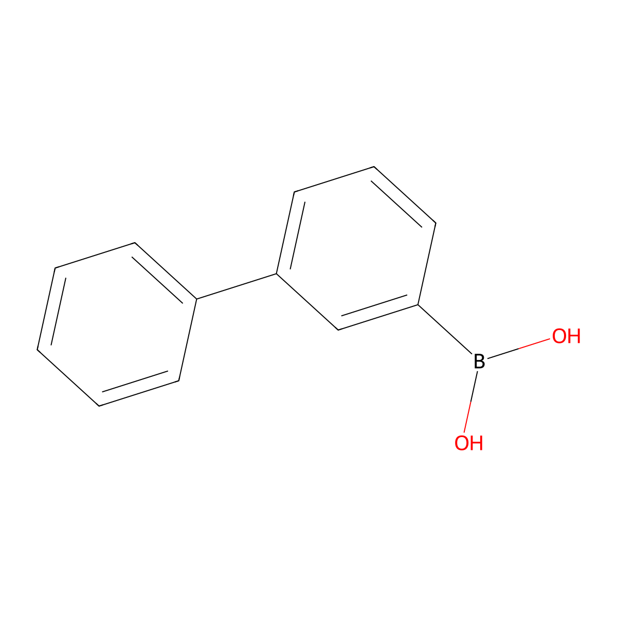 (3-Phenylphenyl)boronic acid molecular structure, CAS 5122-95-2