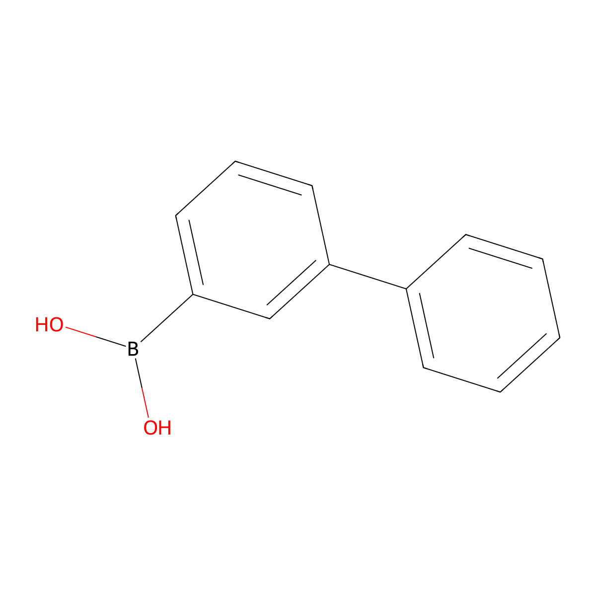 (3-Phenylphenyl)boronic acid molecular structure, CAS 5122-95-2