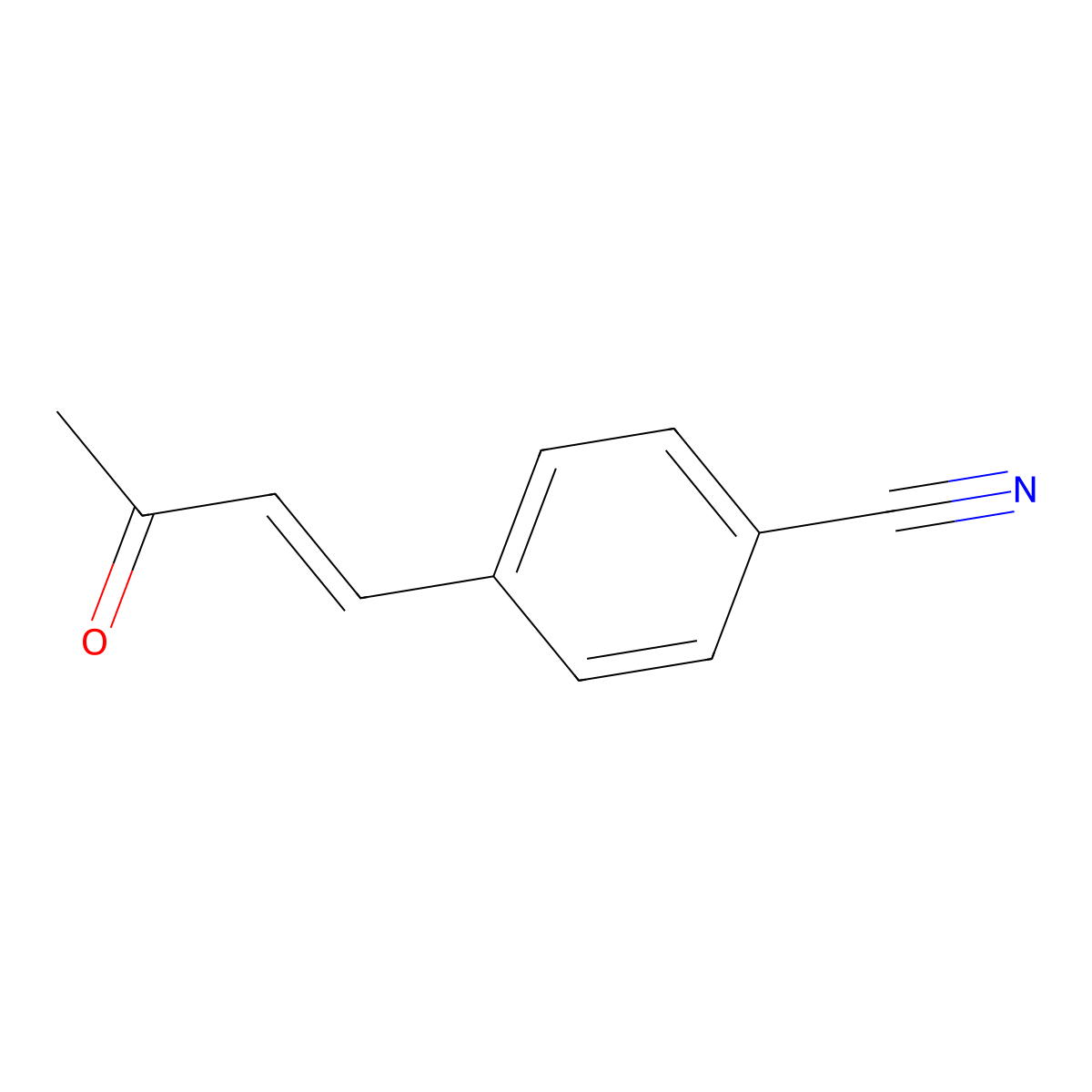 4-(3-Oxobutenyl)-benzonitrile molecular structure, CAS 51220-06-5