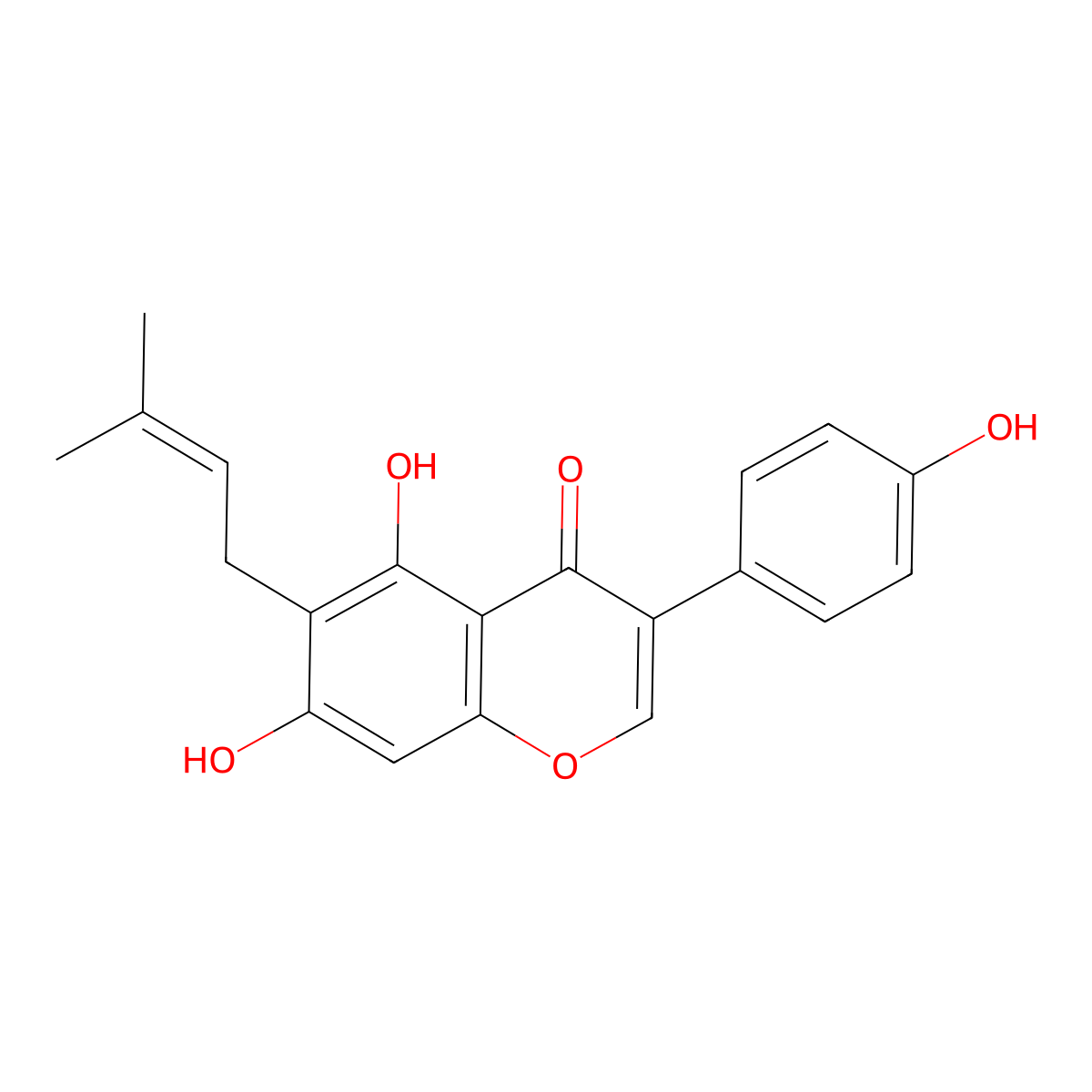 Wighteone molecular structure, CAS 51225-30-0