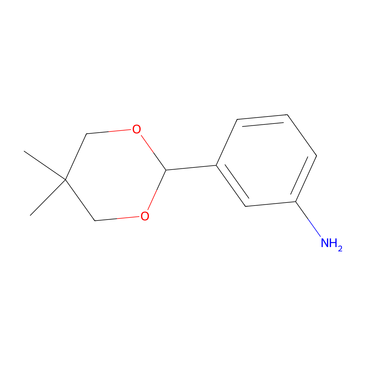 3-(5,5-Dimethyl-1,3-dioxan-2-YL)aniline molecular structure, CAS 51226-12-1