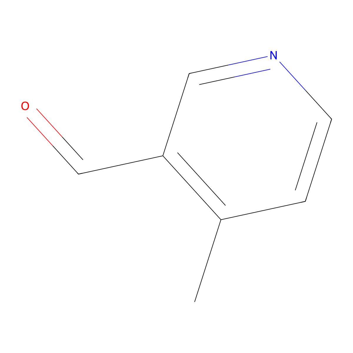 4-Methylpyridine-3-carbaldehyde molecular structure, CAS 51227-28-2
