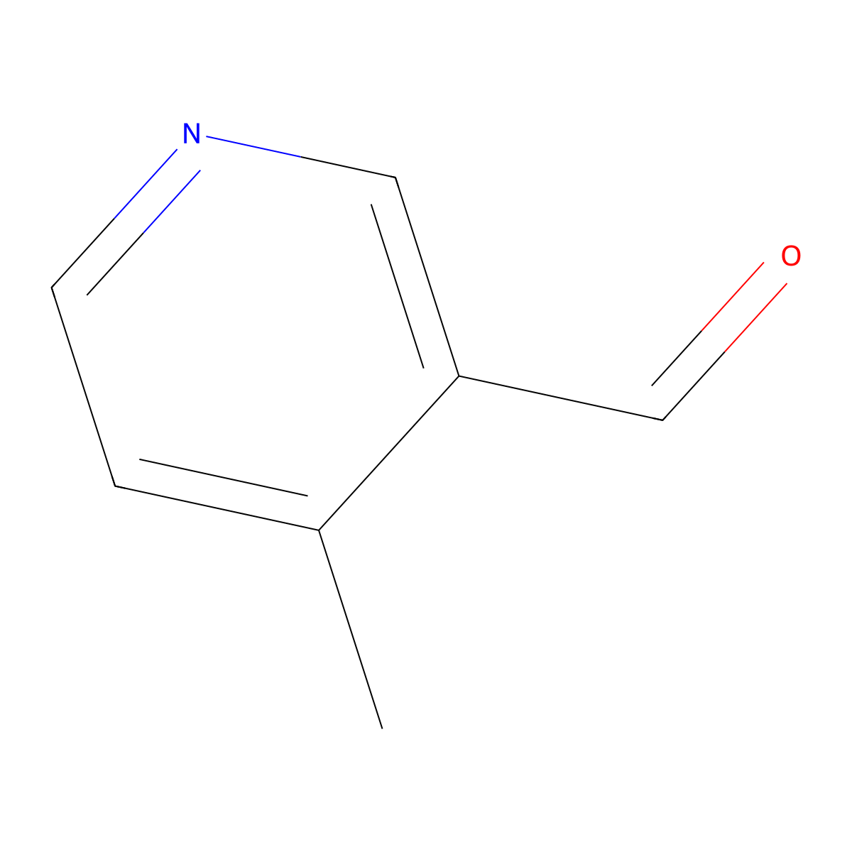 4-Methylpyridine-3-carbaldehyde molecular structure, CAS 51227-28-2