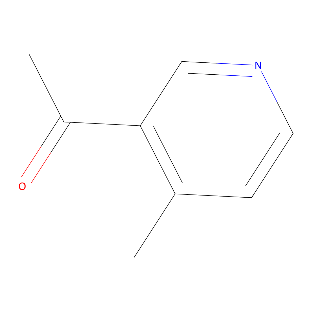 1-(4-Methyl-3-pyridinyl)ethanone molecular structure, CAS 51227-30-6