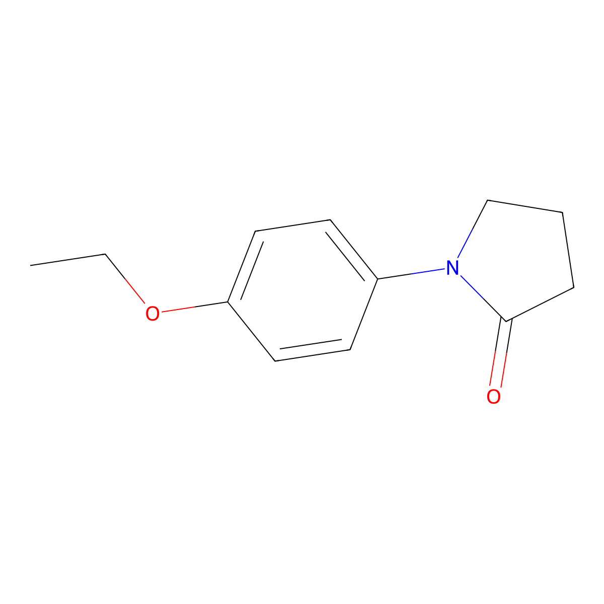 1-(4-Ethoxyphenyl)pyrrolidin-2-one molecular structure, CAS 51229-01-7