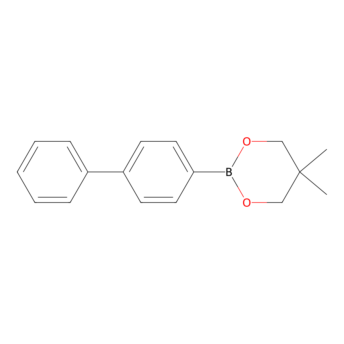 2-([1,1'-Biphenyl]-4-yl)-5,5-dimethyl-1,3,2-dioxaborinane molecular structure, CAS 5123-05-7
