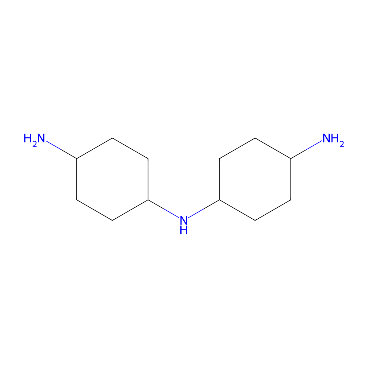 N-(4-Aminocyclohexyl)-1,4-cyclohexanediamine molecular structure, CAS 5123-26-2