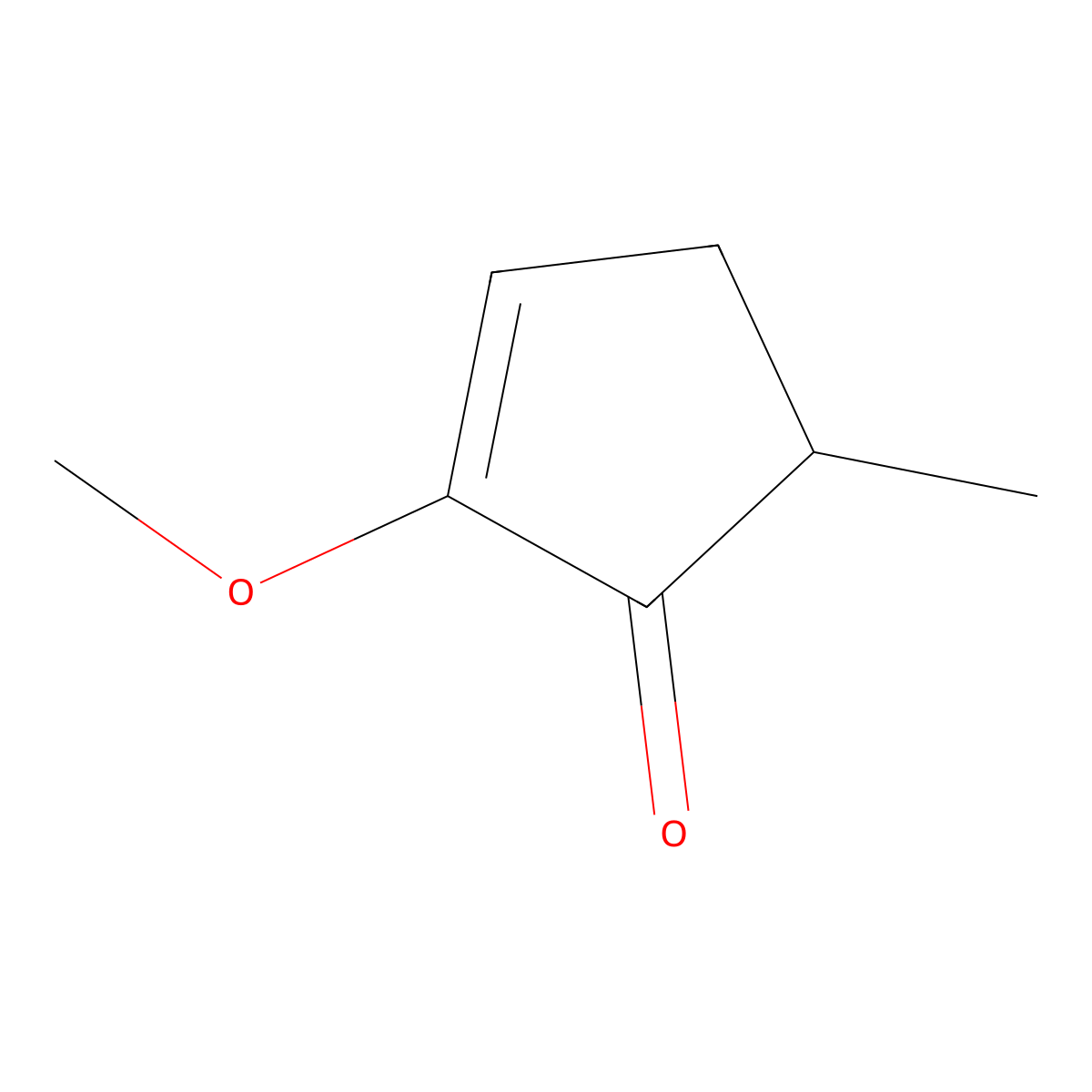 2-Methoxy-5-methylcyclopent-2-EN-1-one molecular structure, CAS 51238-62-1