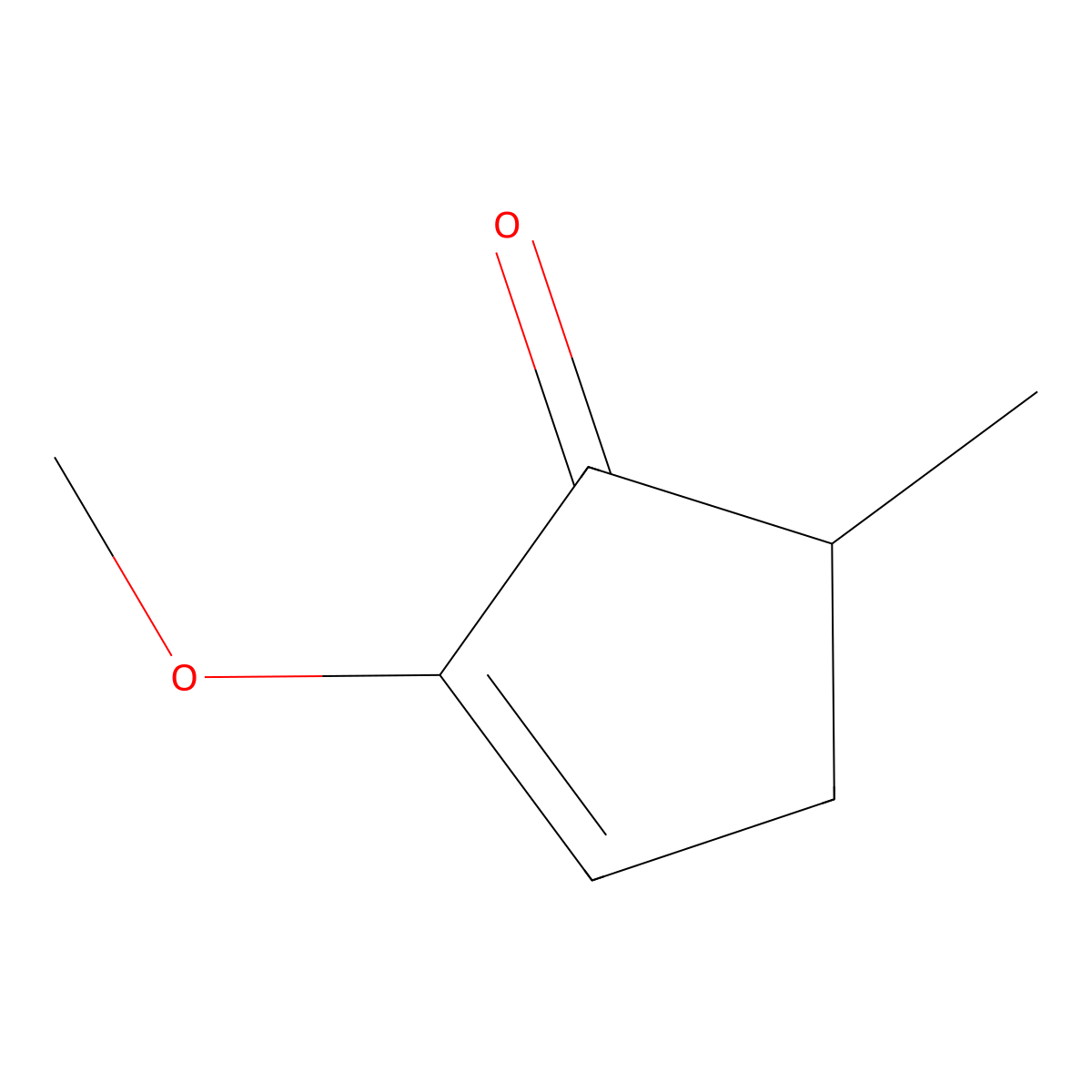 2-Methoxy-5-methylcyclopent-2-EN-1-one molecular structure, CAS 51238-62-1