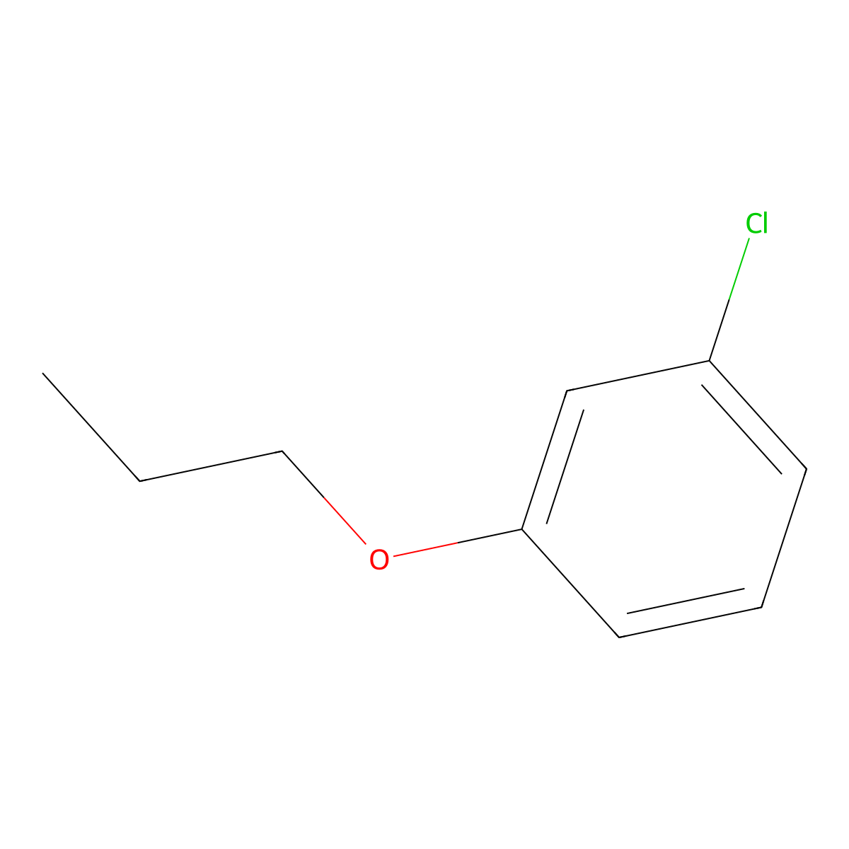 1-Chloro-3-propoxybenzene molecular structure, CAS 51241-31-7