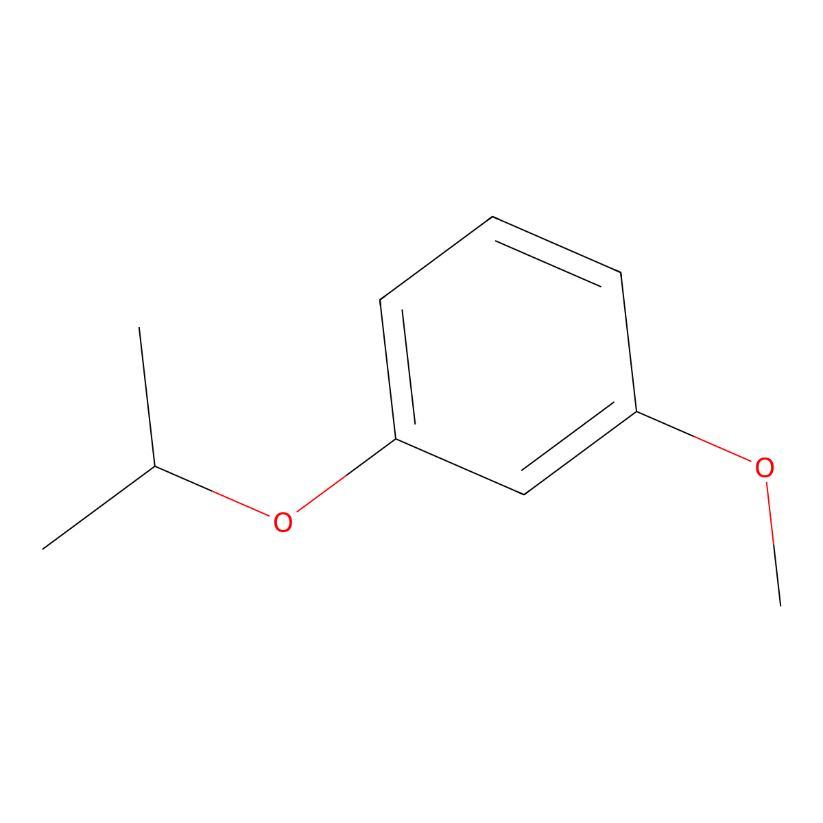 Benzene, 1-methoxy-3-(1-methylethoxy)- molecular structure, CAS 51241-41-9