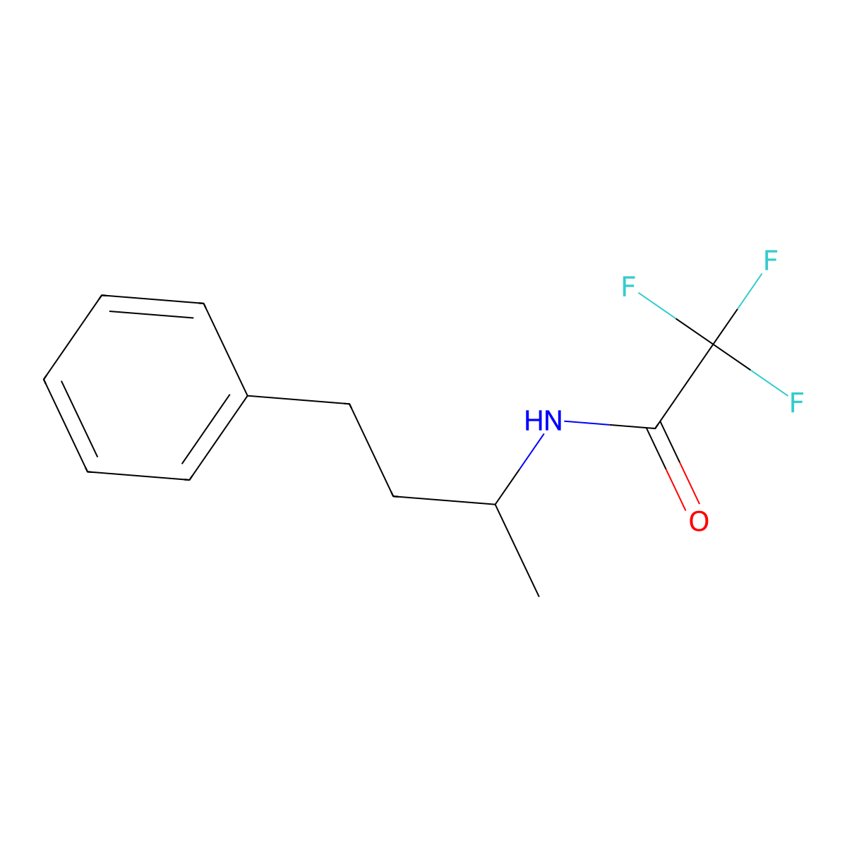 2,2,2-trifluoro-N-(4-phenylbutan-2-yl)acetamide molecular structure, CAS 51241-62-4