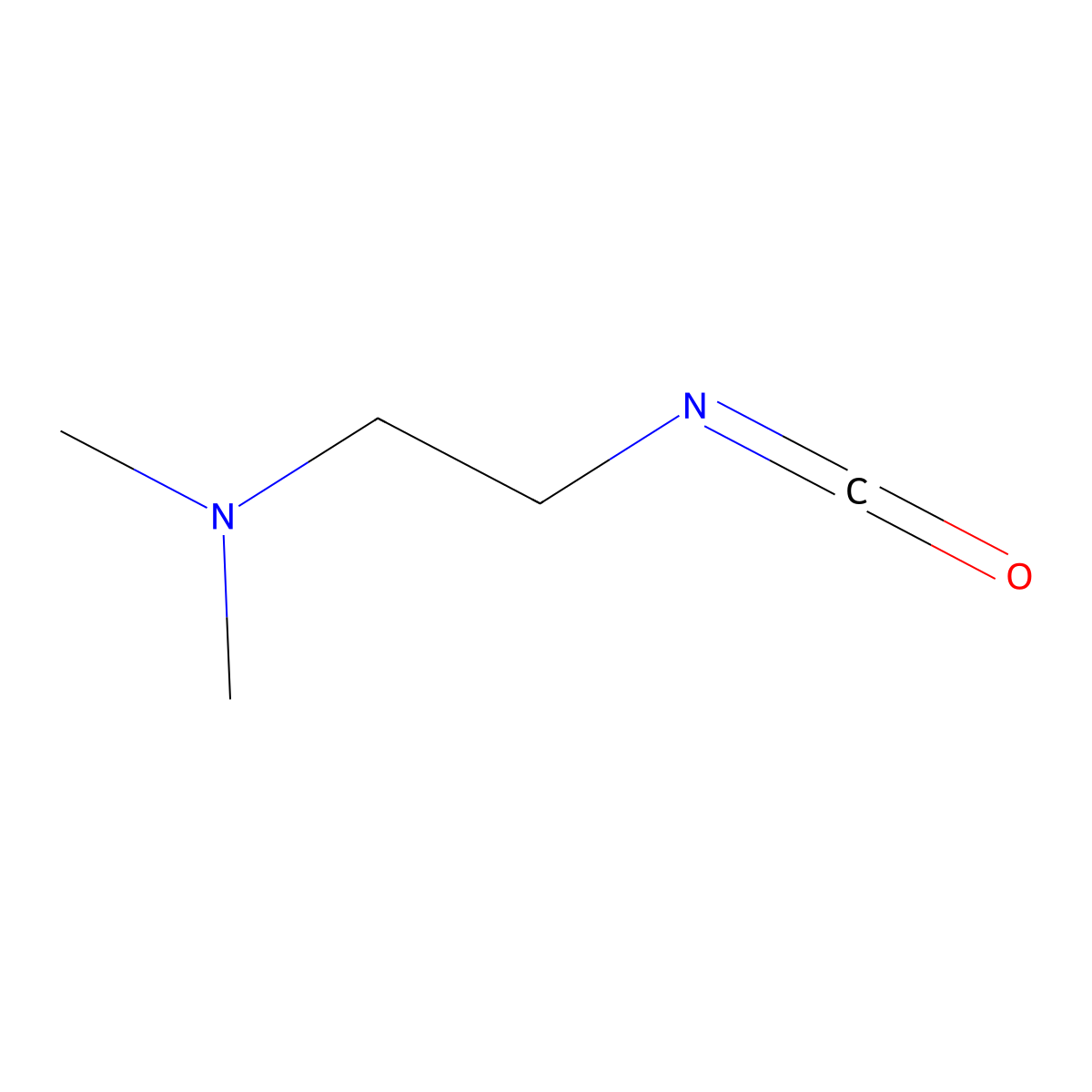 (2-Isocyanatoethyl)dimethylamine molecular structure, CAS 51243-37-9