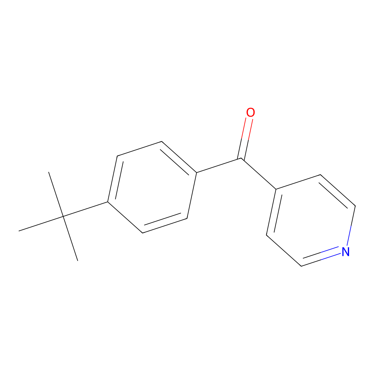 [4-(1,1-Dimethylethyl)phenyl]-4-pyridinylmethanone molecular structure, CAS 51246-75-4