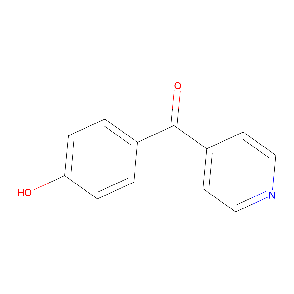 4-Hydroxyphenyl 4-pyridyl ketone molecular structure, CAS 51246-77-6