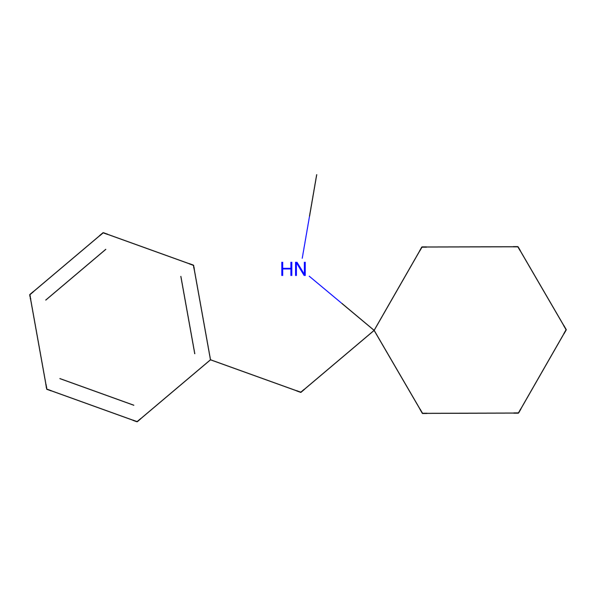1-benzyl-N-methylcyclohexan-1-amine molecular structure, CAS 51250-93-2