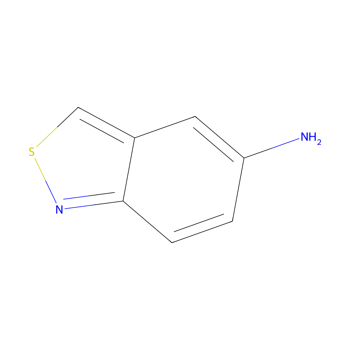 2,1-Benzothiazol-5-amine molecular structure, CAS 51253-66-8