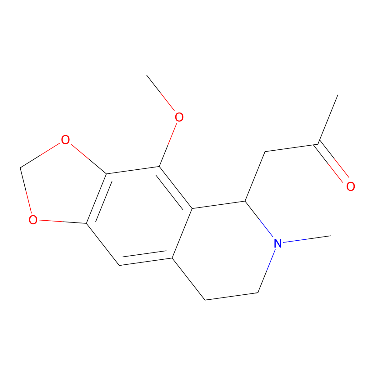 Anhydrocotarnine-acetone molecular structure, CAS 51254-35-4