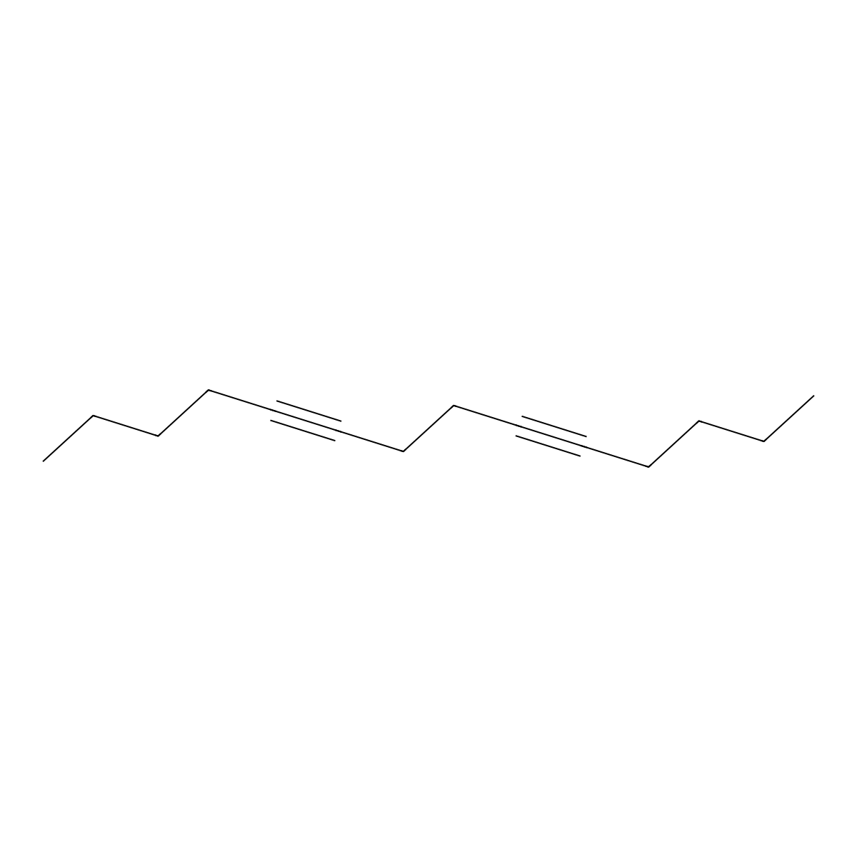 5,9-Tetradecadiyne molecular structure, CAS 51255-61-9