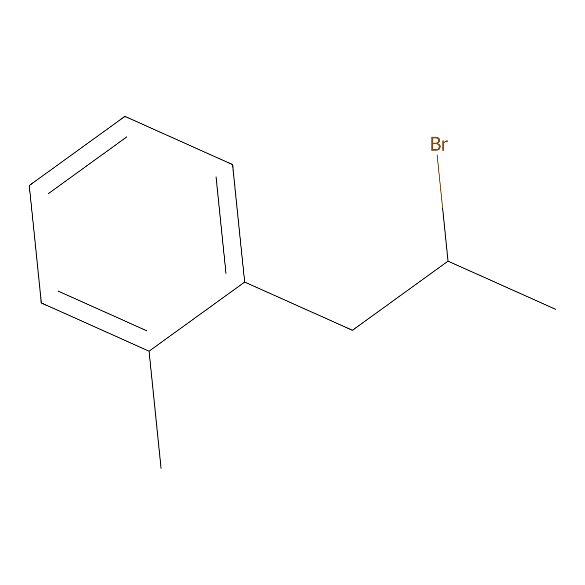 1-(2-Bromopropyl)-2-methylbenzene molecular structure, CAS 51258-98-1