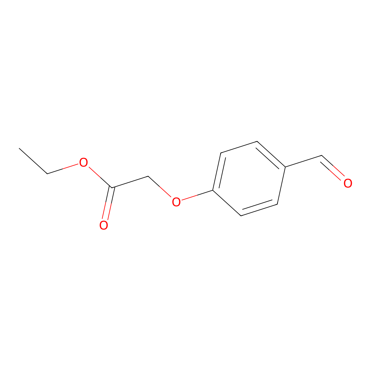Ethyl 2-(4-formylphenoxy)acetate molecular structure, CAS 51264-69-8