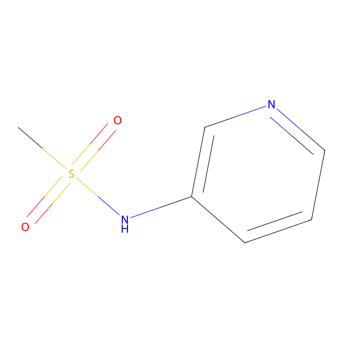 N-(pyridin-3-yl)methanesulfonamide molecular structure, CAS 51269-92-2
