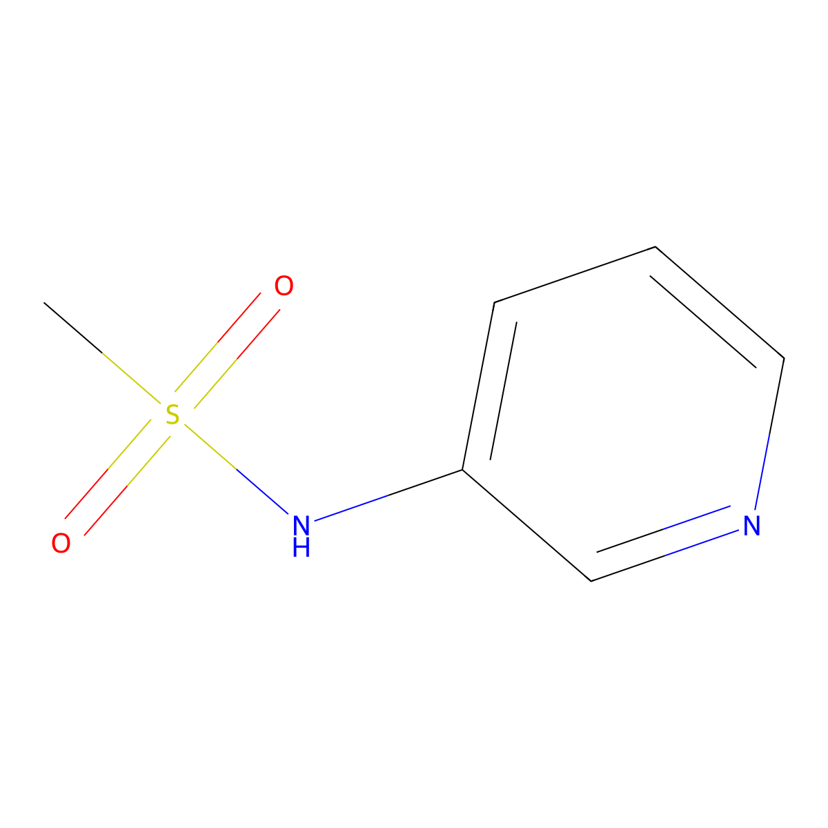 N-(pyridin-3-yl)methanesulfonamide molecular structure, CAS 51269-92-2