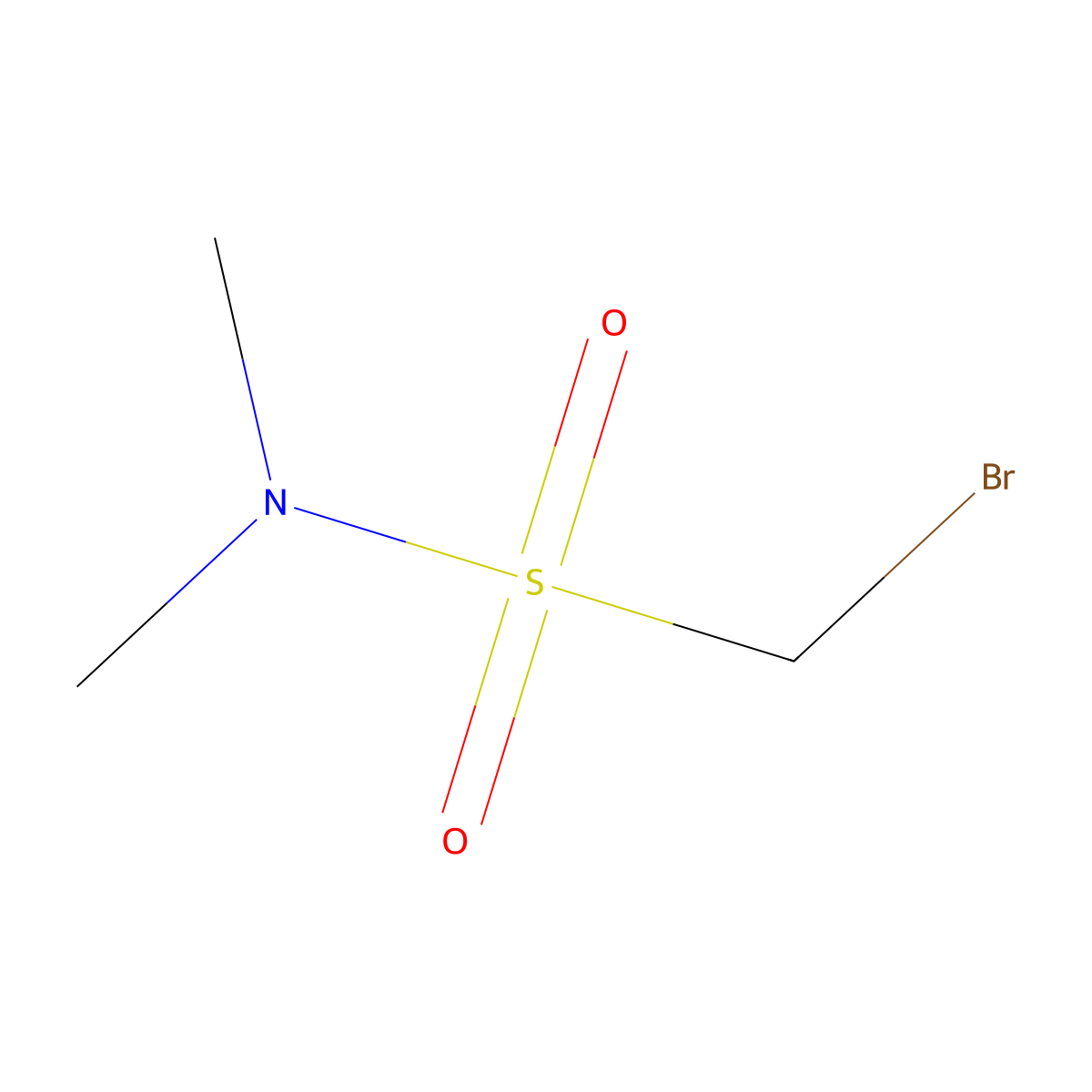 1-bromo-N,N-dimethylmethanesulfonamide molecular structure, CAS 51270-39-4