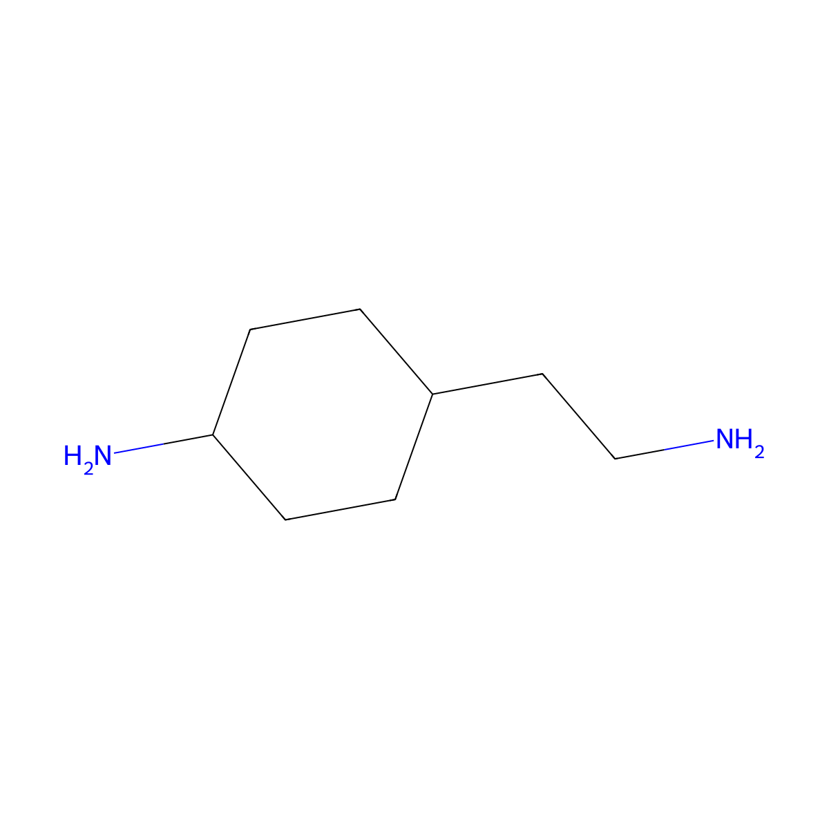 4-(2-Aminoethyl)cyclohexylamine molecular structure, CAS 51274-44-3