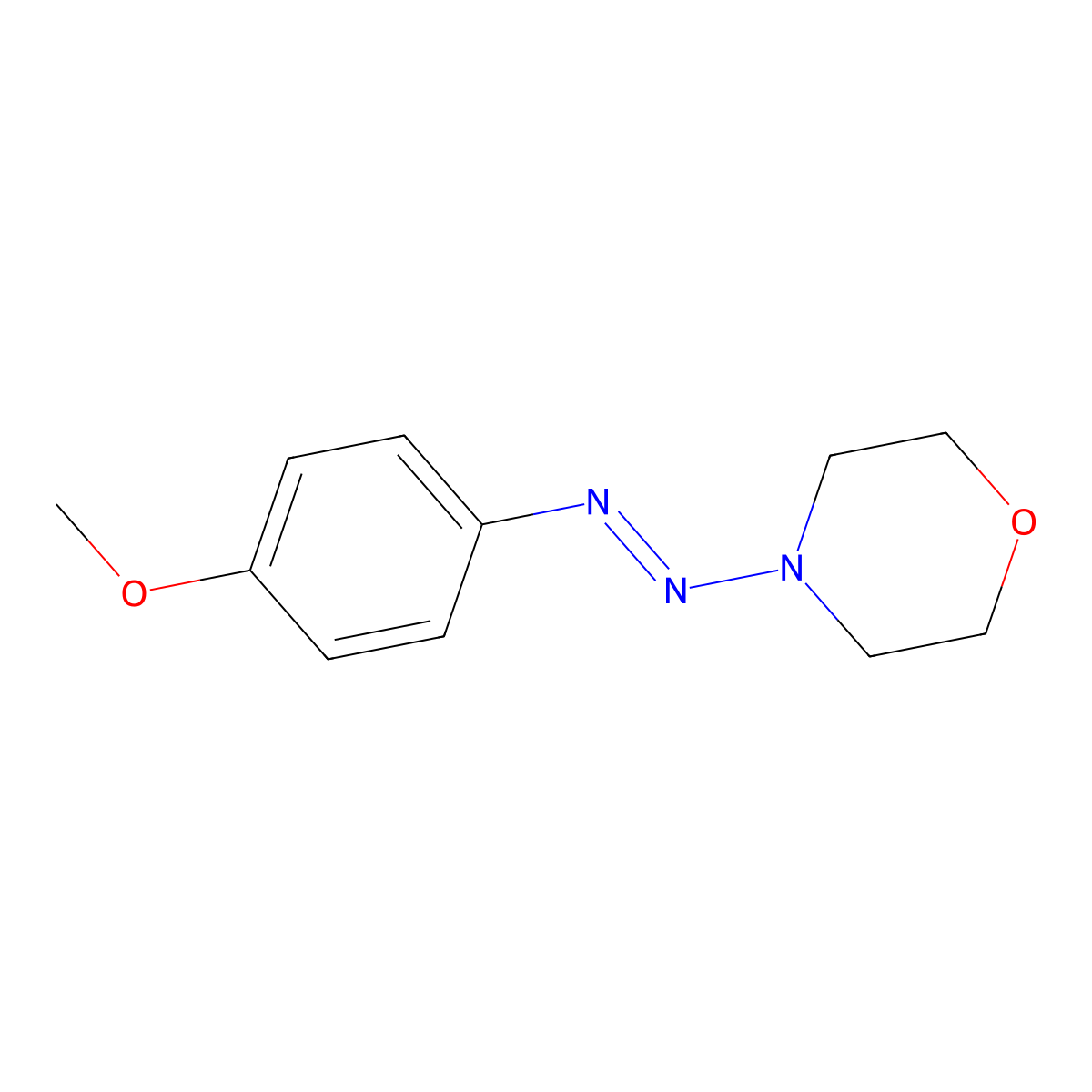 4-[(4-Methoxyphenyl)azo]-morpholine molecular structure, CAS 51274-58-9
