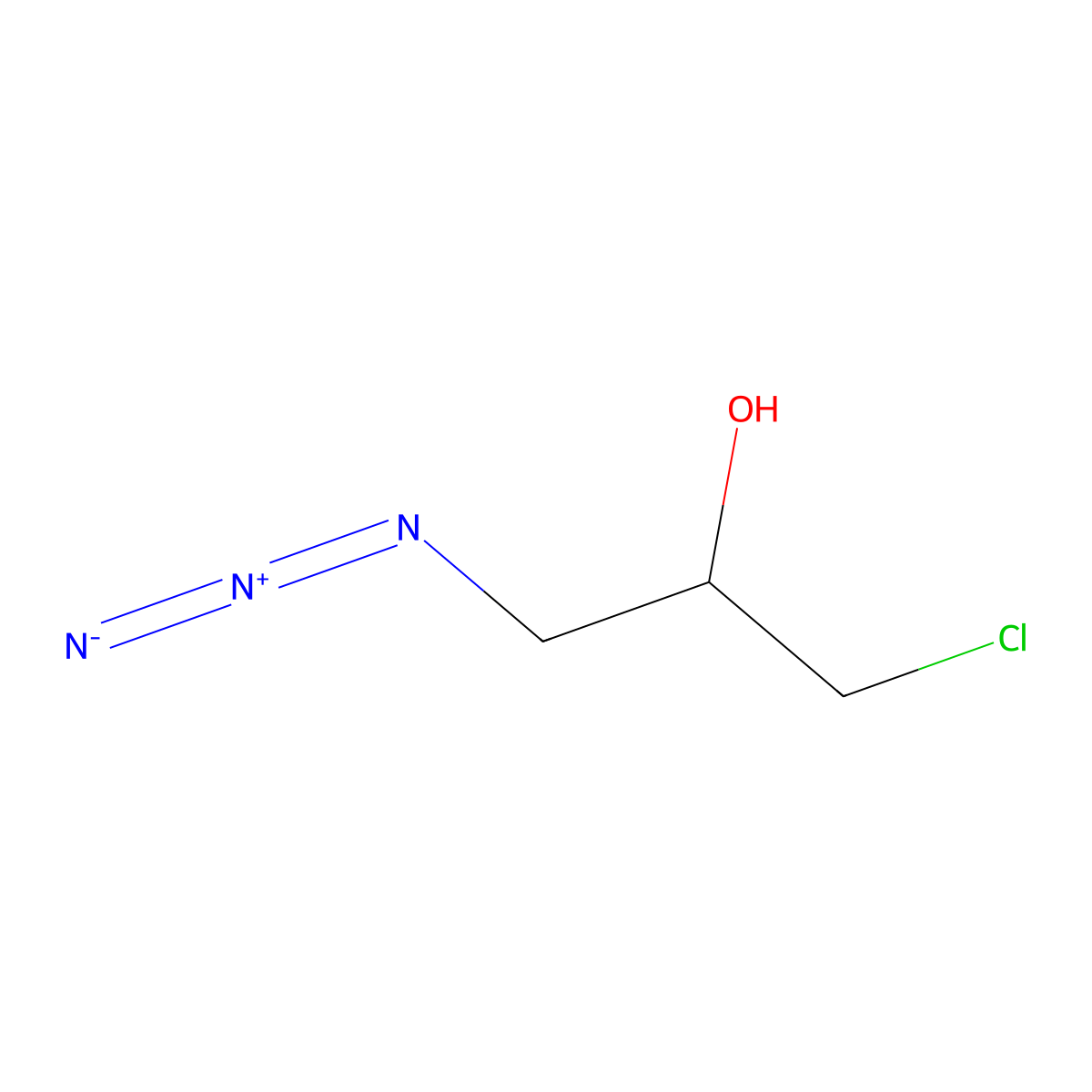 1-Azido-3-chloro-2-propanol molecular structure, CAS 51275-91-3